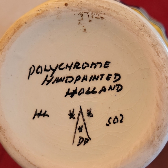 Hand painted vase - Picture 6 of 7